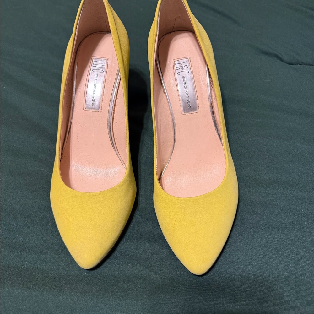 INC International Concepts Yellow Heels